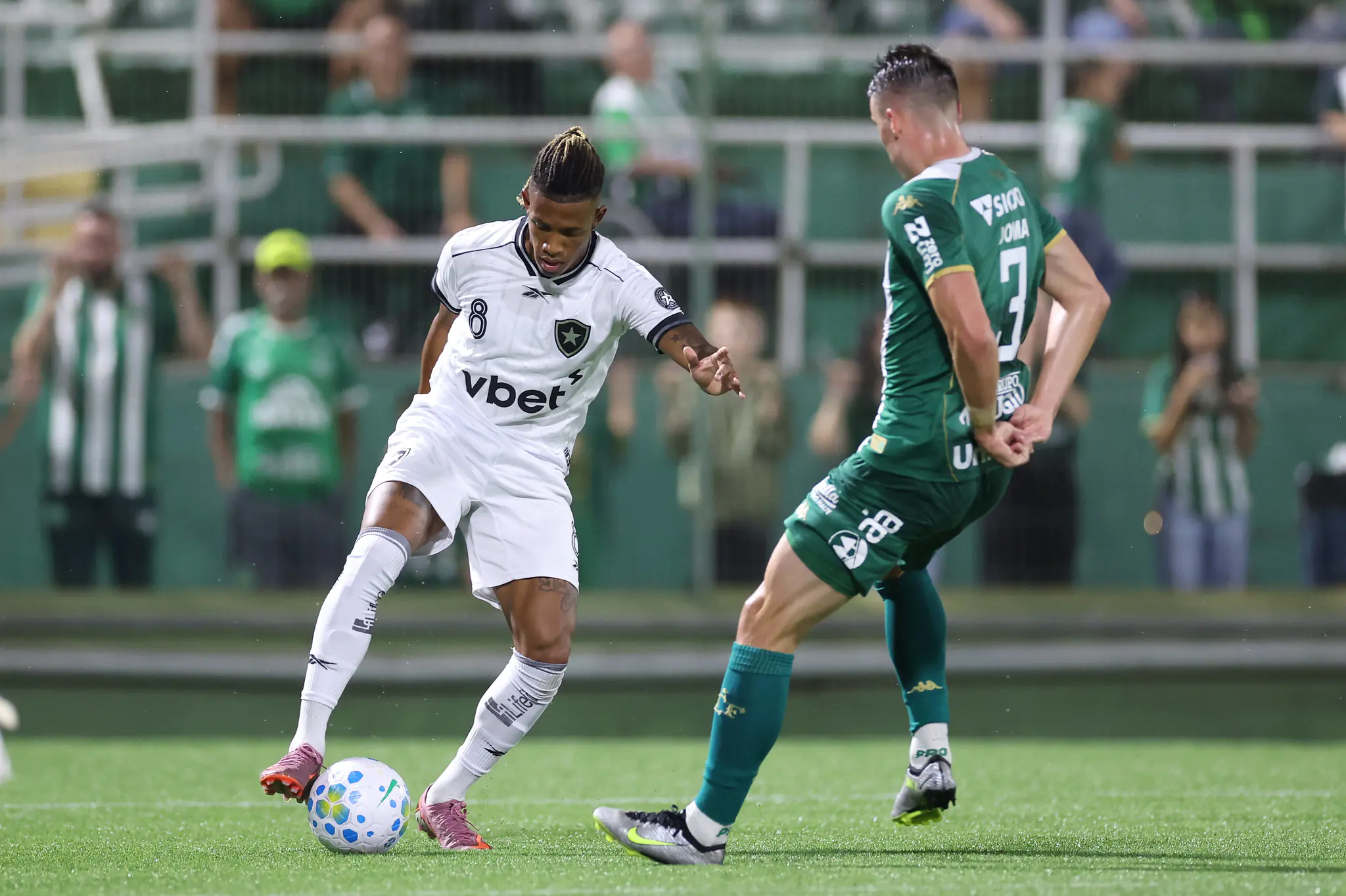 Jogadores do Botafogo em campo no Estádio Nilton Santos