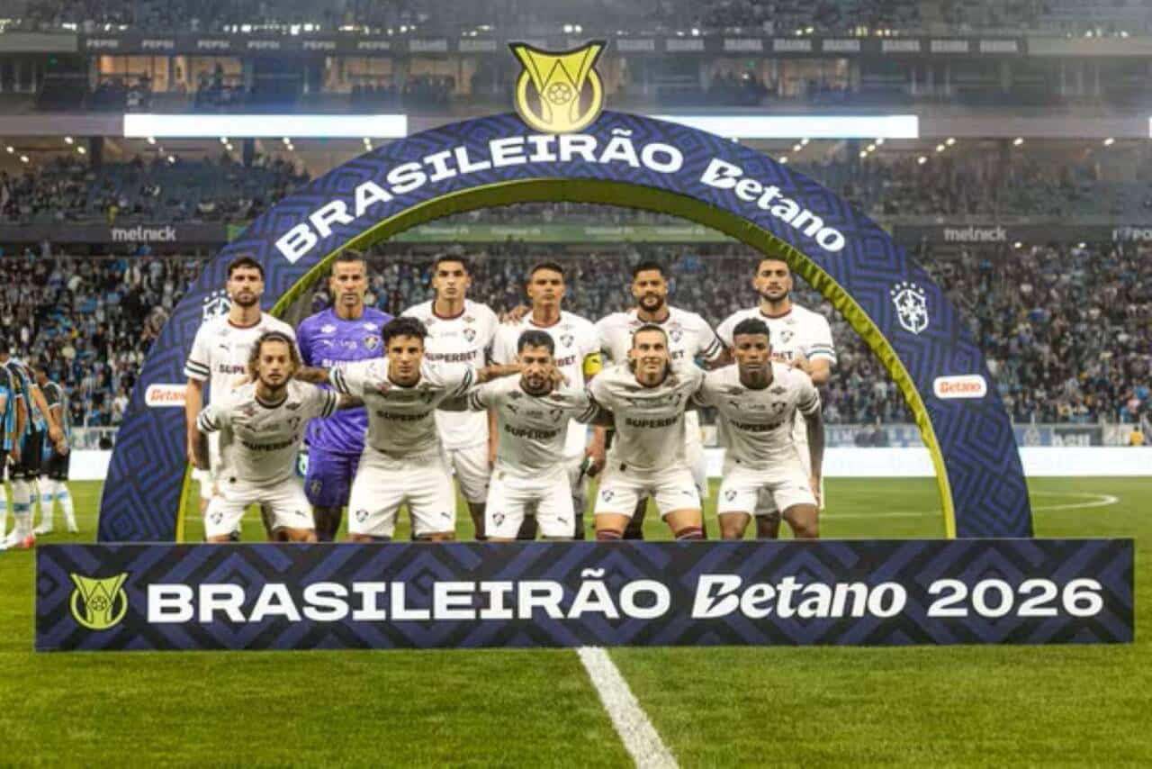 Jogadores do Fluminense em campo