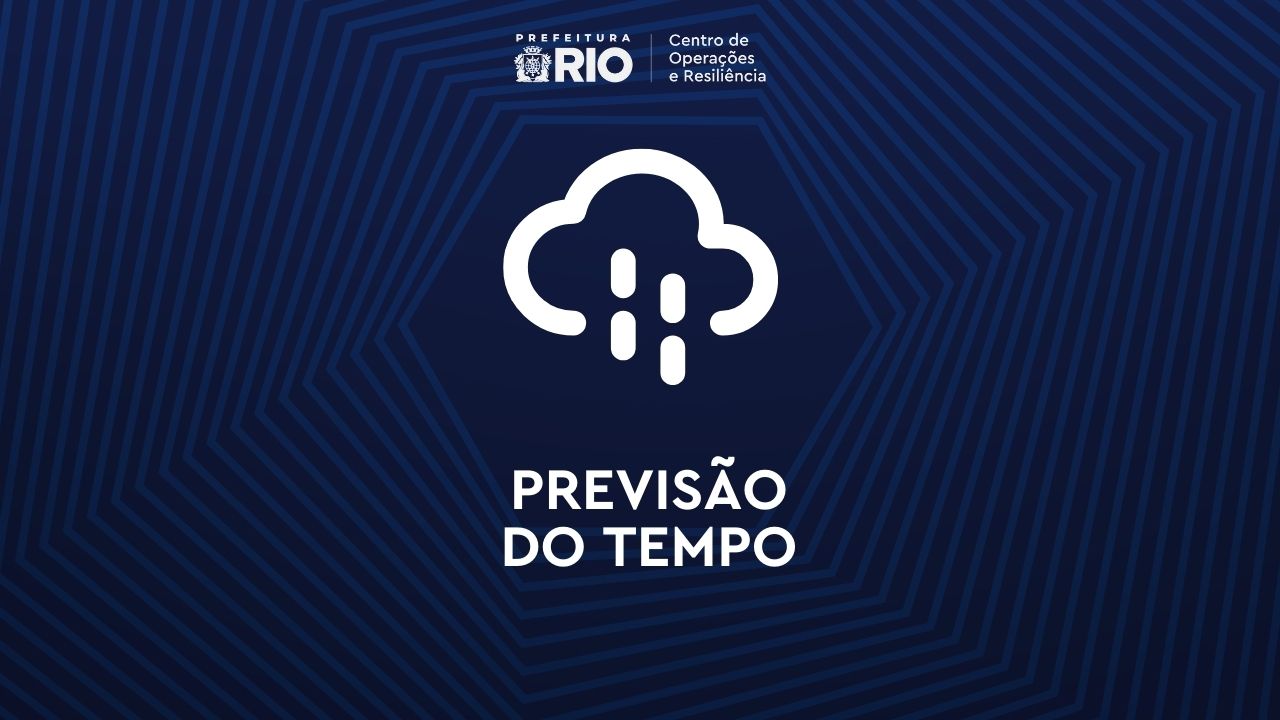 Céu nublado com chuva na cidade do Rio de Janeiro