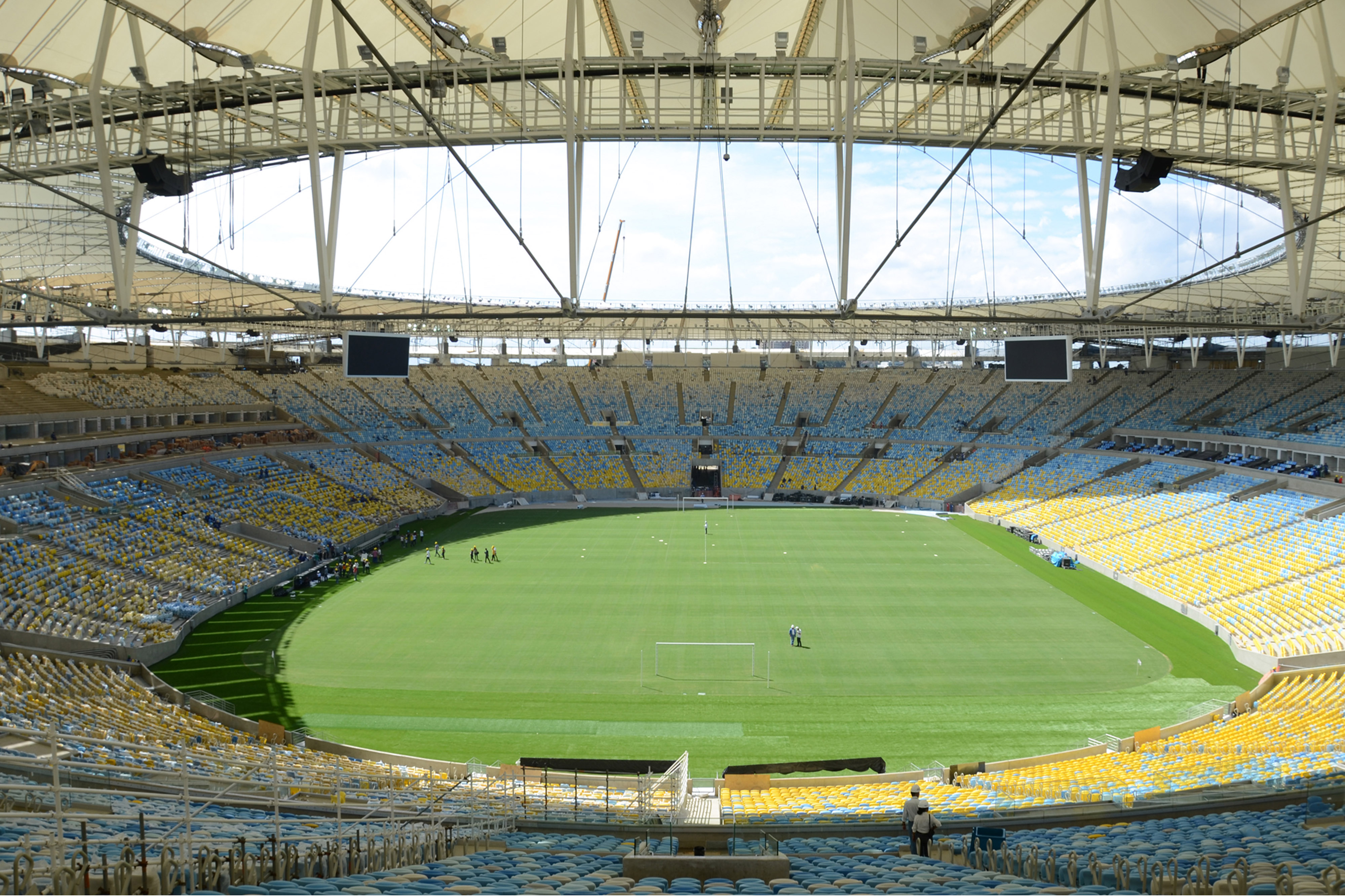 Vista do Estádio do Maracanã, no Rio de Janeiro