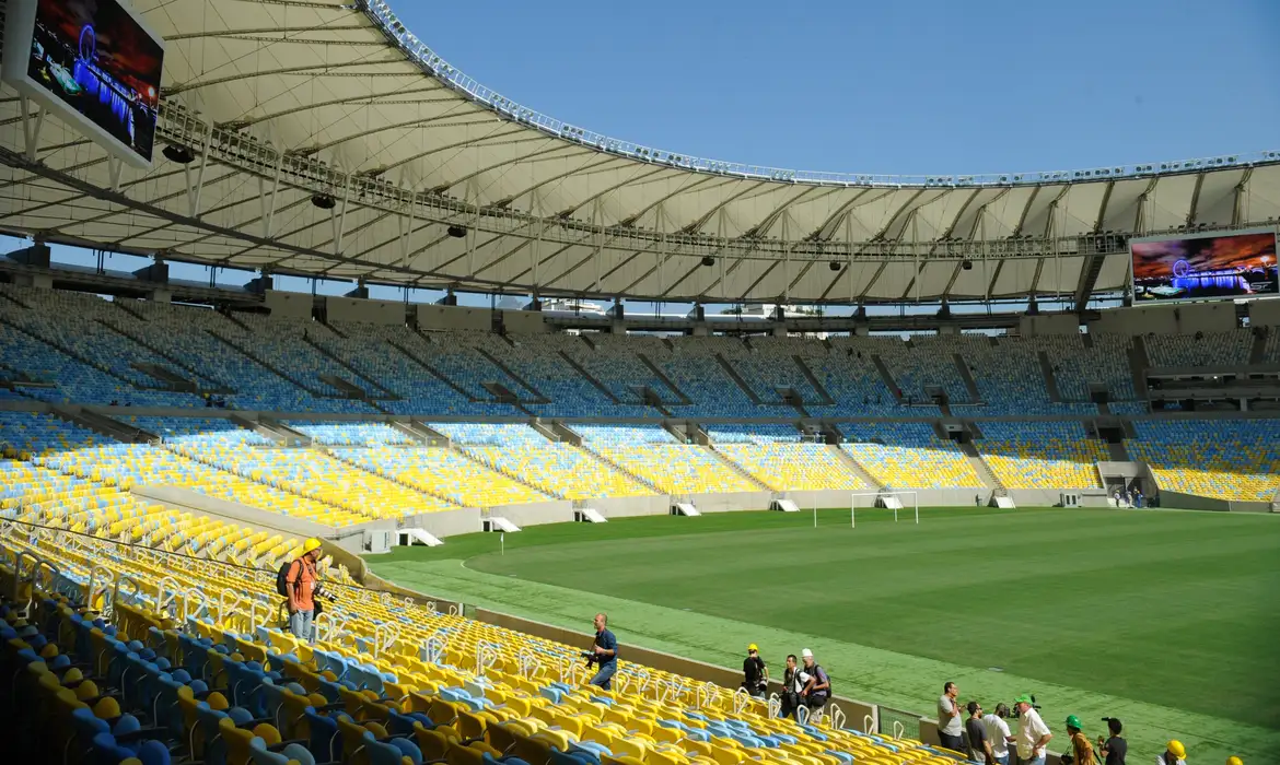 Vista do estádio do Maracanã, no Rio de Janeiro