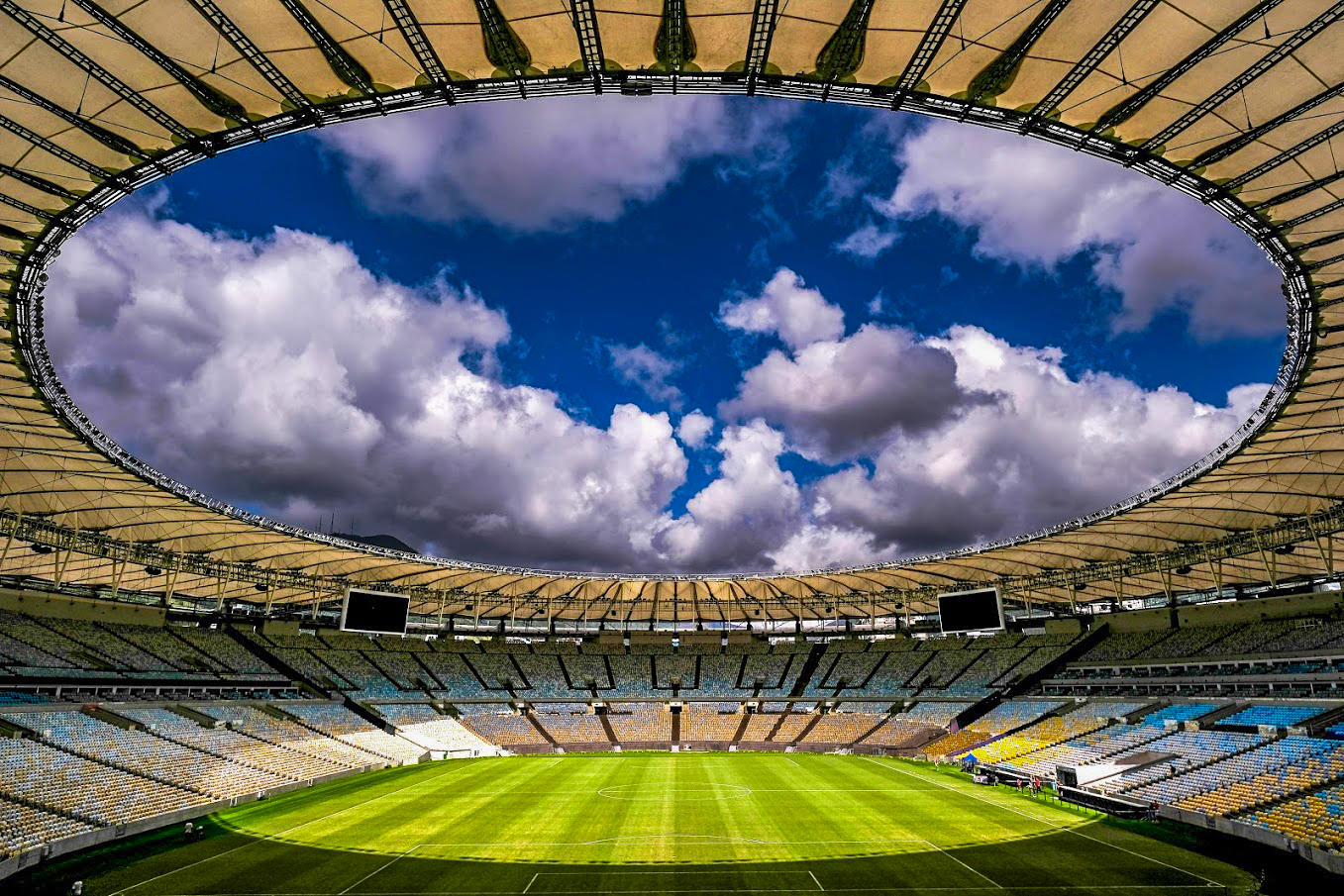 Vista do estádio do Maracanã, no Rio de Janeiro