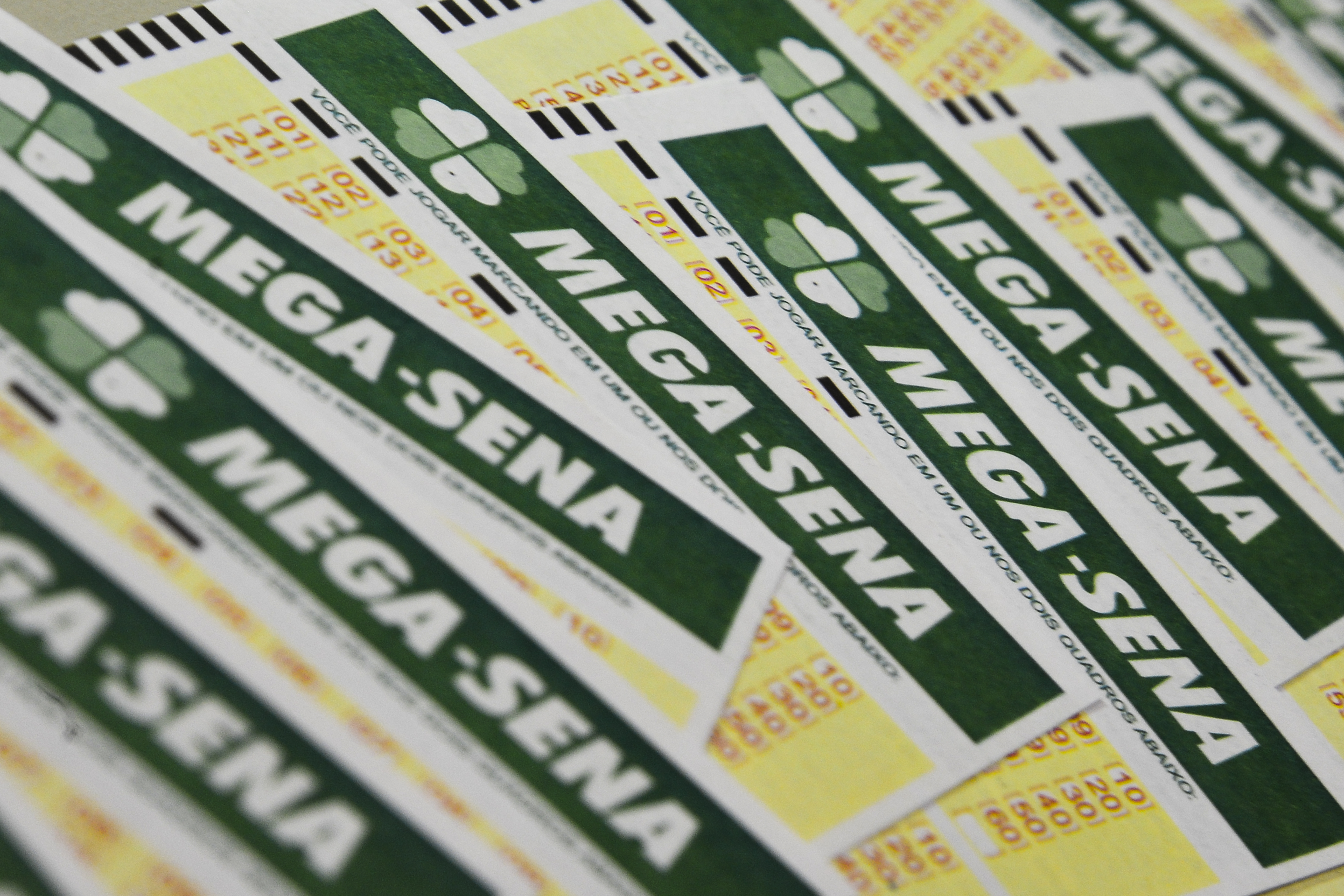 Bilhetes de aposta da Mega-Sena