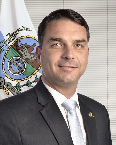 Retrato oficial do senador Flávio Bolsonaro